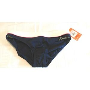 NWT NikeSwim Bikini Bottoms Women's Size 10  Navy Blue Pink White